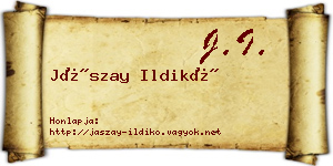 Jászay Ildikó névjegykártya